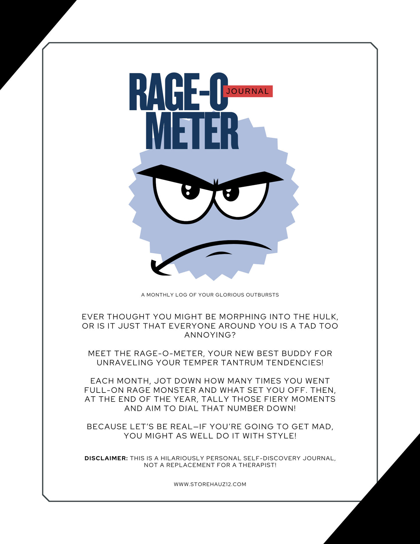 SALE! Rage-O-Meter: My Temper Profilesale